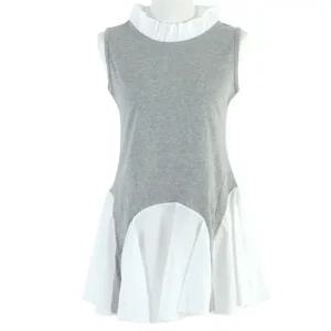 프릴넥배색 플레어롱나시 러블리 레이어드 이너티셔츠 맨투맨코디