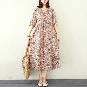 [헬리꽁땡] 55 88 빅사이즈 여성 여름 플라워잔꽃무늬롱원피스 캐주얼원피스 니트원피스 .._P395402357