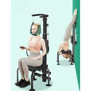 자동 목 견인기 기구 의자 스트레칭 경추 당기기 척추