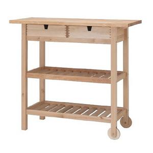 이케아 FORHOJA 푀르회야 키친 트롤리 100x43cm/주방카트/웨건/원목트롤리/렌지대