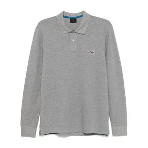 지브라 패치 긴팔 폴로 셔츠 그레이 M2R 115L KZEBRA 72