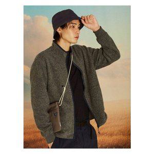 [빈폴][BEANPOLEKNAP] 울 블렌드 플리스 집업 - 그레이 (BC4X41NA23)