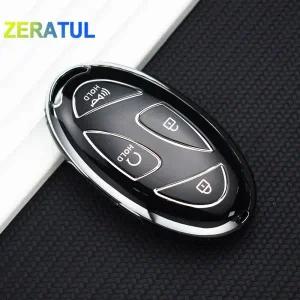 차키케이스 5/7 버튼 실버 엣지 TPU 자동차 키 케이스 커버 홀더 현대 코나 Ev 그랜저 GN7 스마트 셸 포브