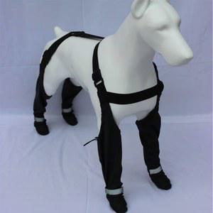 강아지 겨울 신발 미끄럼방지 니트 와그웨어 신발 긴신발 위한 애완견 보자기 두꺼운