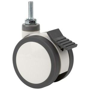 의료용 바퀴 캐스터 4인치 식당차 부품 고무 요양원 침대휠 무소음 충격완화 미용 평면