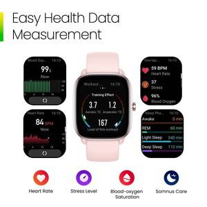 기존 Amazfit GTS 4 미니 스마트 워치 - 120개 이상의 스포츠 모드 Android 및 iOS 선물용 1.65인치 HD AMO