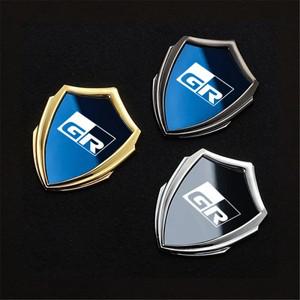 프리우스 튜닝 자동차 스티커 3D 금속 액세서리 gr 스포츠 용 Toyota YARiS supra Corolla Prius Harrier C
