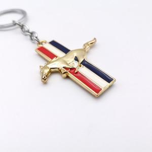 포드 gt  1PC 고품질 말 로고 아연 합금 소재 자동차 키 링 체인 포드 머스탱 GT 2020 SHELBY