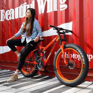 바퀴큰자전거 팻바이크 산악용자전거 광폭타이어 24인치 검정 7단