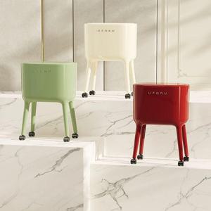 이동식 대형 쓰레기통 발 원터치뚜껑 바퀴달린 신소재