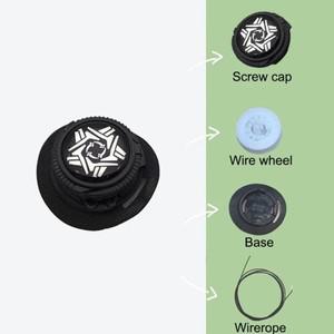 1쌍  자동 끈 운동화 넥타이없이 회전 버클 신발 성인 어린이 게으른 액세서리