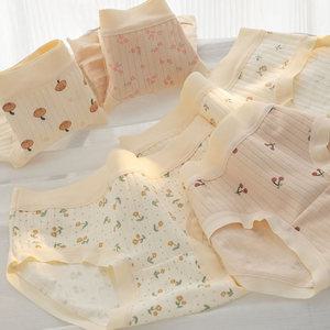 작은버섯 플로럴 주니어 코튼 삼각팬티 5매세트