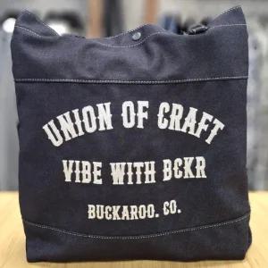 [버커루]인기 남녀 데님 로고 에코백_US