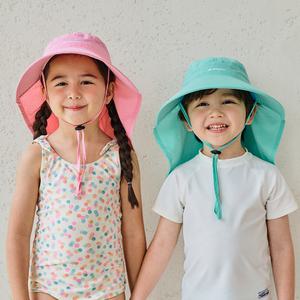 UV차단 어린이 여름 물놀이모자 키즈플랩캡 자외선차단모자 버킷햇