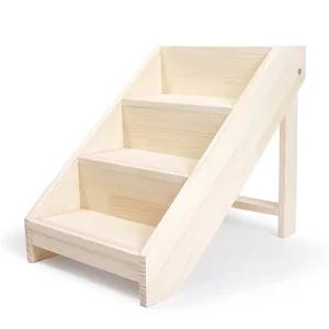 그로우 강아지계단 뉴송원목 반려동물 관절보호 나무계단 튼튼한 내구성