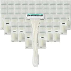 도루코 3중날 터치3 포장 면도기 50개 개별포장 휴대용 일회용 여행용 업소용