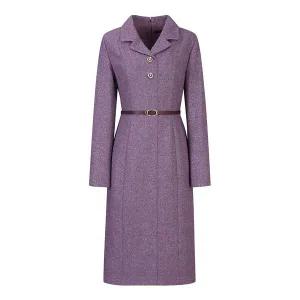 [하프클럽/신원아울렛]울 블렌디드 테일러드 벨티드 원피스 SJOAX2518 H