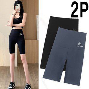 2P 여성 라이크 5부 워터레깅스 비치웨어 하의 하이웨스트 레깅스