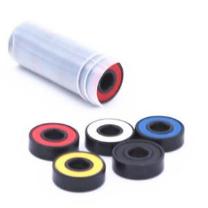 ABEC 9 스케이트보드 608 컬러 스쿠터 베어링 V RS 표면 블랙 PA66 케이지 볼베어링 2RS 8X22X7MM 10개