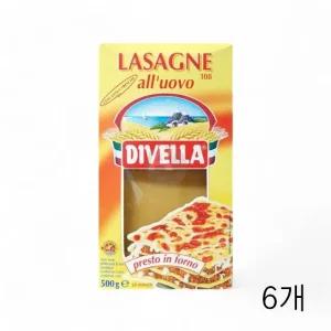 디벨라 라자냐 500g X 6개 듀럼밀라자냐 홈파티음식 (WFGUG3P)