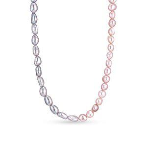 [도로시] 14k 믹스 캐시진주 비드 롱 목걸이_5mm