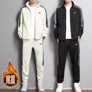 지프 JEEP SPIRIT 남녀공용 상하의세트 기모 안감 트레이닝세트 츄리닝세트 JPD0032