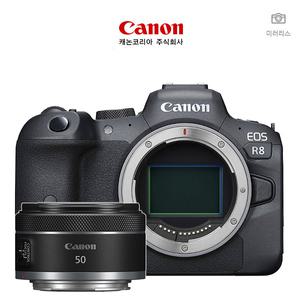 캐논 EOS R8 + RF 50MM F1.8 STM 렌즈패키지세트 (럭키박스행사중)-ISK