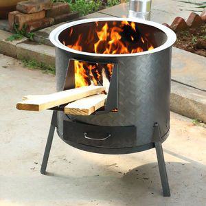 야외 드럼통 화로 농촌 바베큐 장작 캠핑 아궁이