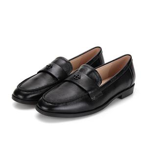 BABARA 양가죽 B로고 여성로퍼 2cm_BBG151