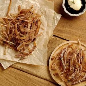 [산지플러스] 꽃징어 오징어 몸통만 채썬 도톰 말랑 쫄깃 꽃징어 150g + 150g