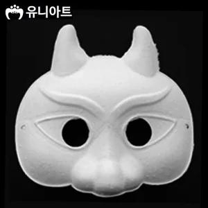 유니아트 종이탈 반가면 5개 - 금도깨비탈 도깨비/종이가면/종이/얼굴/가면/마스크/세트/공예/연극/용/행사