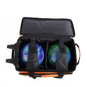 볼링 롤러백 2구 일본 투볼 볼링백2구 BB85 전기 검은색 홀더 더블롤러백 17886