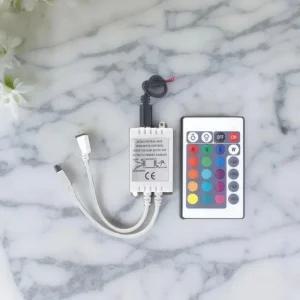 RGB LED 컨트롤러 모듈 무선 리모컨 세트 12V-24V용 조광기 조명 라이트 리모콘