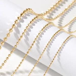 골드팡 14k 센티아 컷팅 볼 체인 목걸이 5종 택1