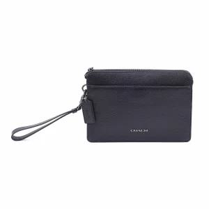 [백화점 AS 가능] 코치 클러치백 남성 파우치 가죽 지퍼 손가방 블랙 CW169QB/BK