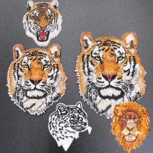 맹수 이미지 자수 와펜 패치 캐릭터 동물 의류 스티커 꾸미기 데코 와펜