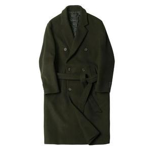 [SX321A8]로브 디자인 롱코트 겨울아우터 카키색