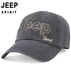  JEEPSPIRIT  야구 모자 남성 여성 청소 캡모자 캐주얼 피크 캡 야외 선 바이저+선물한부