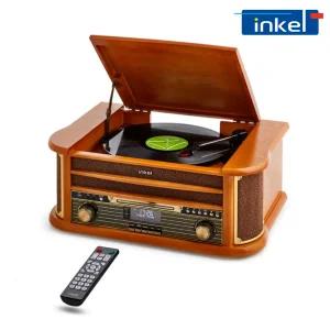 인켈 IK-A2080LP 턴테이블 LP플레이어 올인원 블루투스 오디오 CD플레이어 리모컨