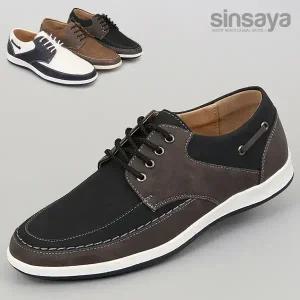 신사야 투톤컬러 남성 캐주얼 보트화 24S006