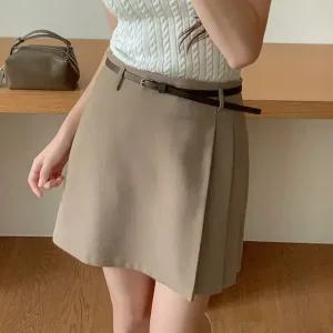 위닛 언발 플리츠 스커트(벨트SET) 여름 여성 하객룩 출근룩