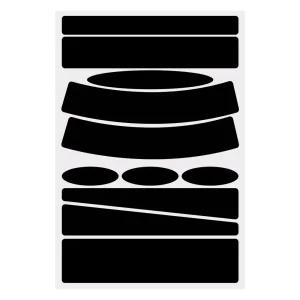 자동차 멀티 스크래치 커버 땜빵 스티커 / 휀다 도어 범퍼 흠집 문콕 커버 / 11P 대규격