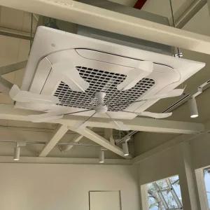 올트팬PRO 국산 스텐 시스템 에어컨 실링팬 무동력 공기순환기 냉난방기 화이트