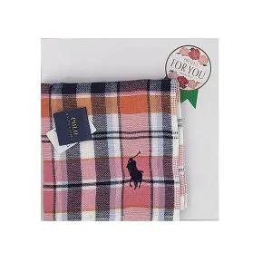 [폴로]랄프로렌 체크 말로고자수 손수건 logo-10
