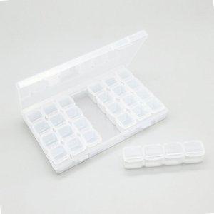 고품질 수납함 용기 섞임방지 다용도 수납 보관 미니케이스 28칸 투명 낚시소품가방 소품케이스 (WFJ0PBN)