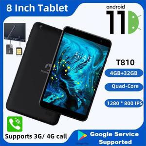 2025년형 신형 C타입 8인치 안드로이드 11 태블릿 PC, 3G/4G 통화 지원, 4GB 램, 32GB 저장용량, 쿼드코어,