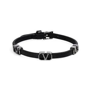 팔찌 5Y2J0M98 UQC 0NO 가라바니 V로고 가죽 남성팔찌 당일발송