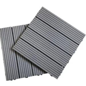 조립식 우드스타일 테라스 바닥재 그레이 베란다 데크타일 마당 (WFJ8KHF)