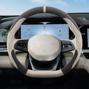 그랑콜레오스 전용 핸들커버 얇은스웨이드 미끄럼방지 사계절 핸들커버 동차 인테리어용 고급스러운 디자인 선물 추천