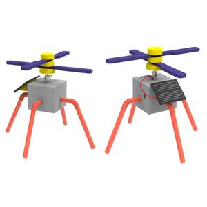 태양광에너지작동 우주행성탐사헬기만들기 프로펠러회전실험키트